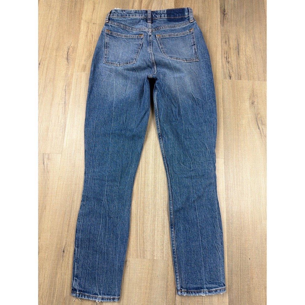 Abercrombie & Fitch Curve Love High Rise Skinny Jeans Medium Wash Blue 24 00R - Picture 2 of 5